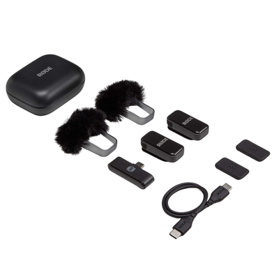 Rode Wireless Micro Smartphone Microphone Kit, USB-C, Black