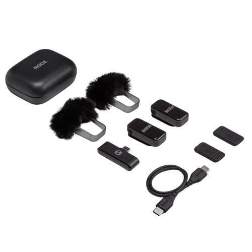 Rode Wireless Micro Smartphone Microphone Kit, USB-C, Black