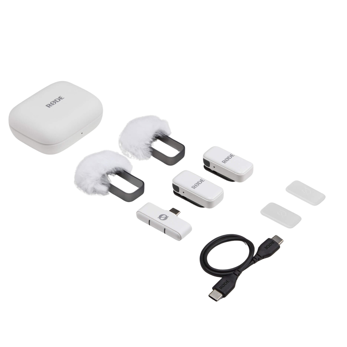 Rode Wireless Micro Smartphone Microphone Kit, USB-C, White