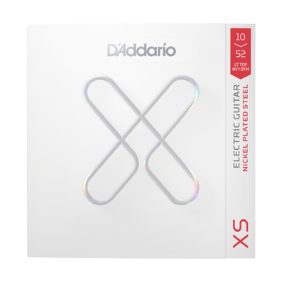 D'Addario 10-52 XS Nickel Plated Electric Guitar Strings, Light Top/Heavy Bottom