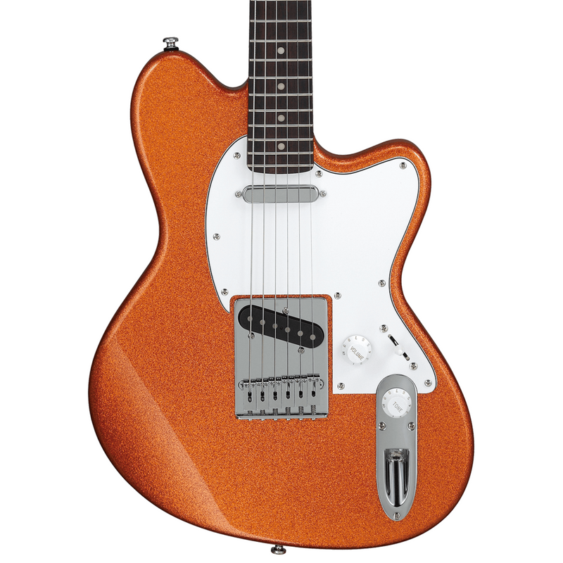 Ibanez YY20 Yvette Young Signature Electric Guitar, Orange Cream Sparkle