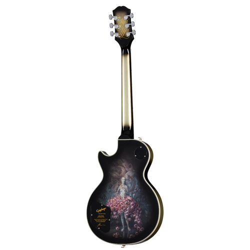 Epiphone Adam Jones Les Paul Custom Art Julie Heffernan's “Study For Self Portrait with Rose Skirt and a Mouse", Antique Silverburst