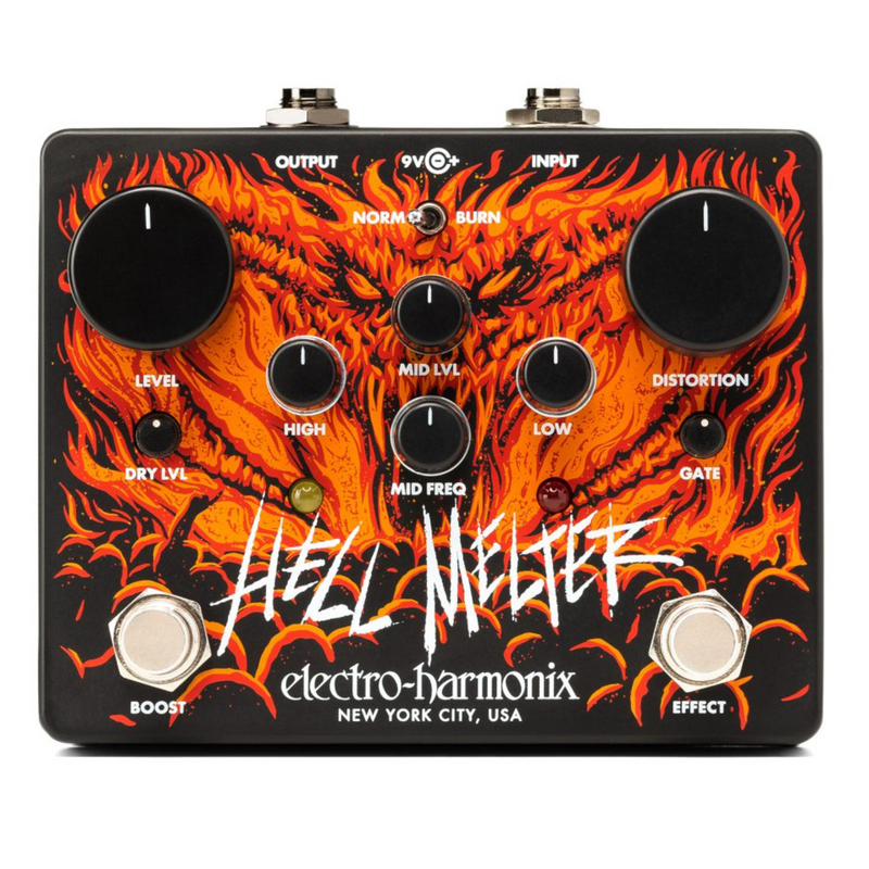 Electro Harmonix Hell Melter Advanced Metal Distortion Effect Pedal