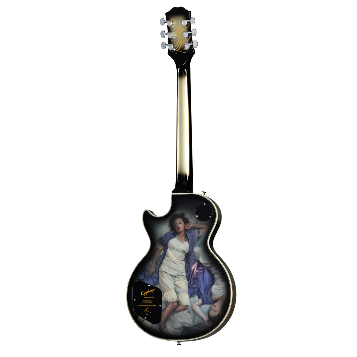 Epiphone Adam Jones Les Paul Custom, Korin Faught’s “Sensation” w/ Protector Case, Silverburst