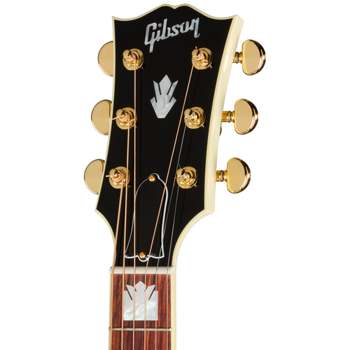 Gibson SJ-200 Standard Acoustic-Electric Guitar, Rosewood Fingerboard, Classic White