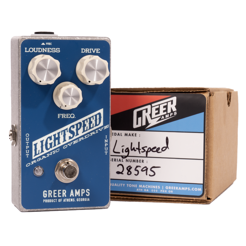 Greer Amps Lightspeed Organic Overdrive Effect Pedal