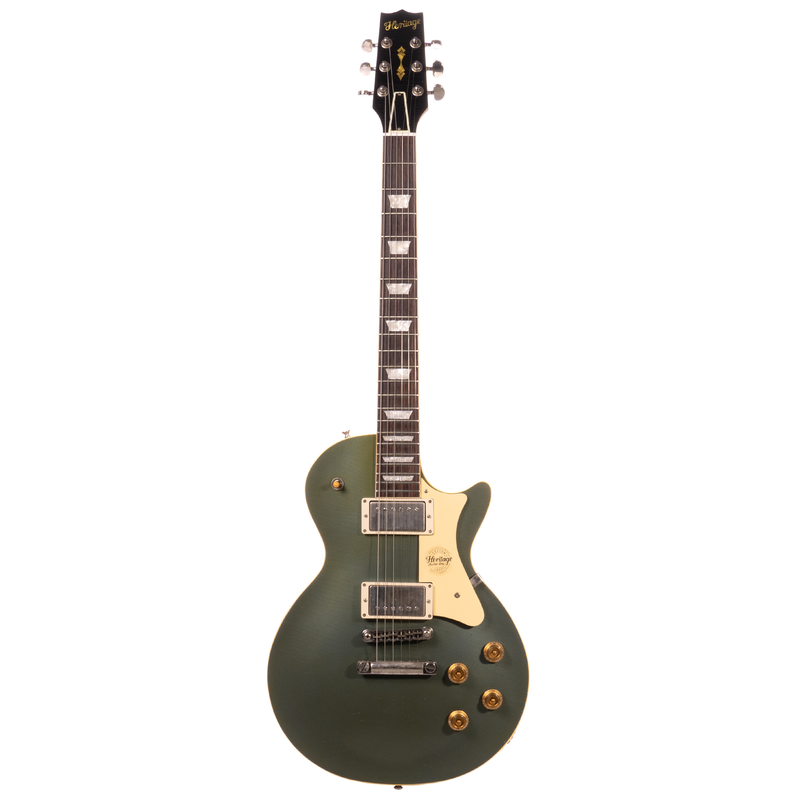 Heritage Custom Shop Core Collection H-150 Plain Top Artisan Aged Electric Guitar, Antique Pelham Blue