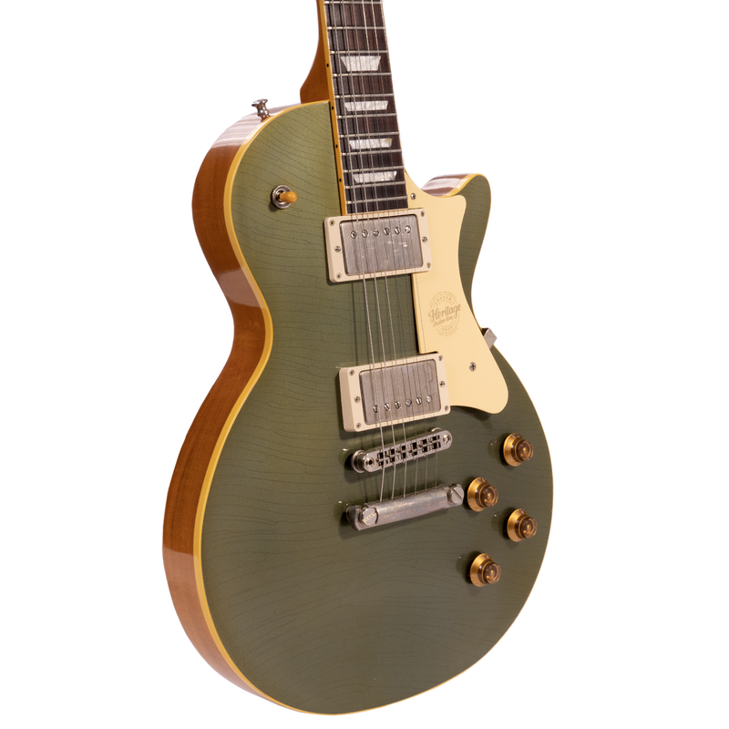 Heritage Custom Shop Core Collection H-150 Plain Top Artisan Aged Electric Guitar, Antique Pelham Blue