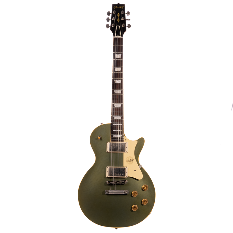 Heritage Custom Shop Core Collection H-150 Plain Top Artisan Aged Electric Guitar, Antique Pelham Blue