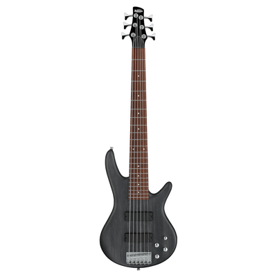 Ibanez GSR206 GIO SR 6-String Electric Bass Guitar, Transparent Gray Flat