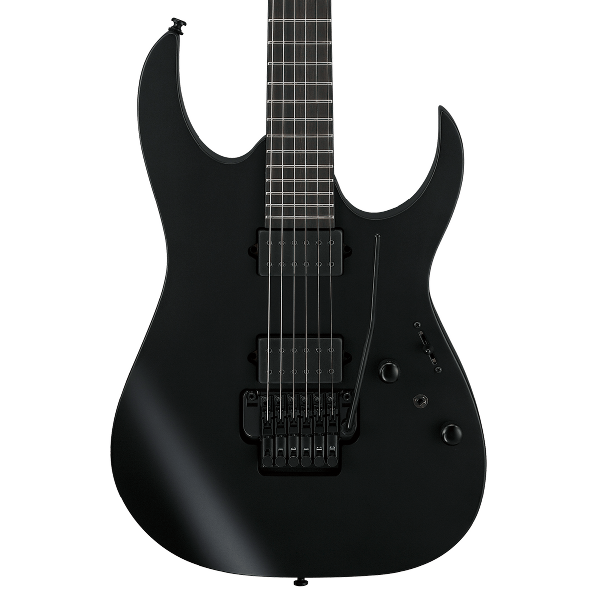 Ibanez RGRB620 RG Iron Label 6-String Electric Guitar, Black Flat