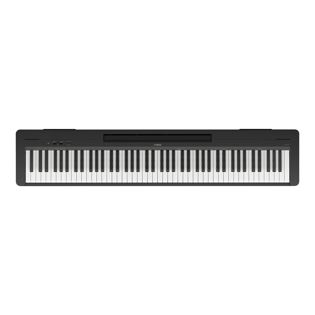 Yamaha P-143B Weighted Action Digital Piano w/Power Adapter and Sustai