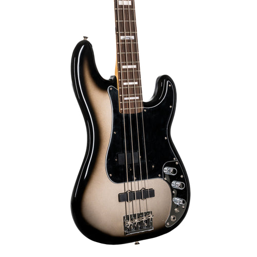 TROY SANDERS PRECISION BASS, ROSEWOOD FINGERBOARD, SILVERBURST