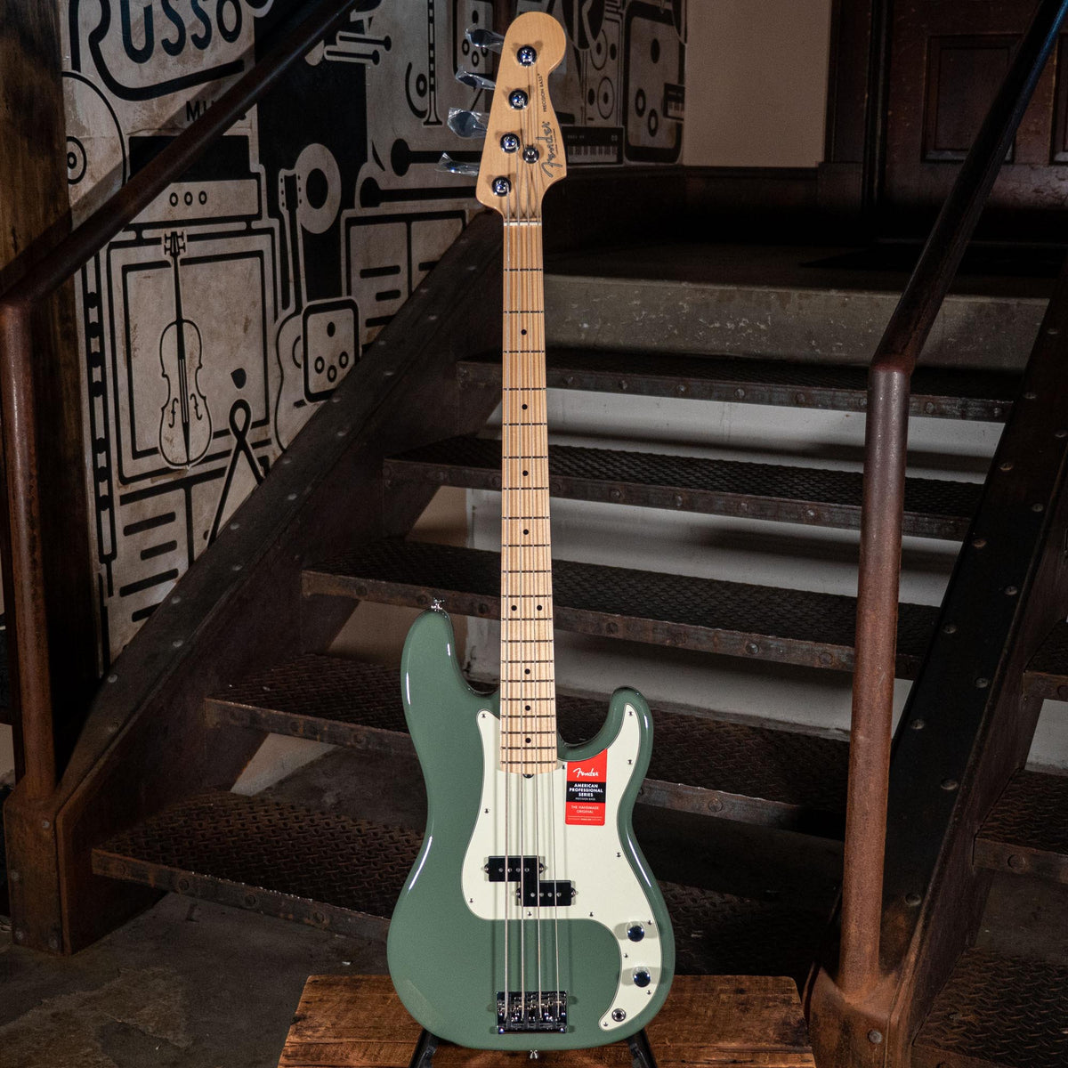 Fender American Professional Precision Bass, Olive - Used