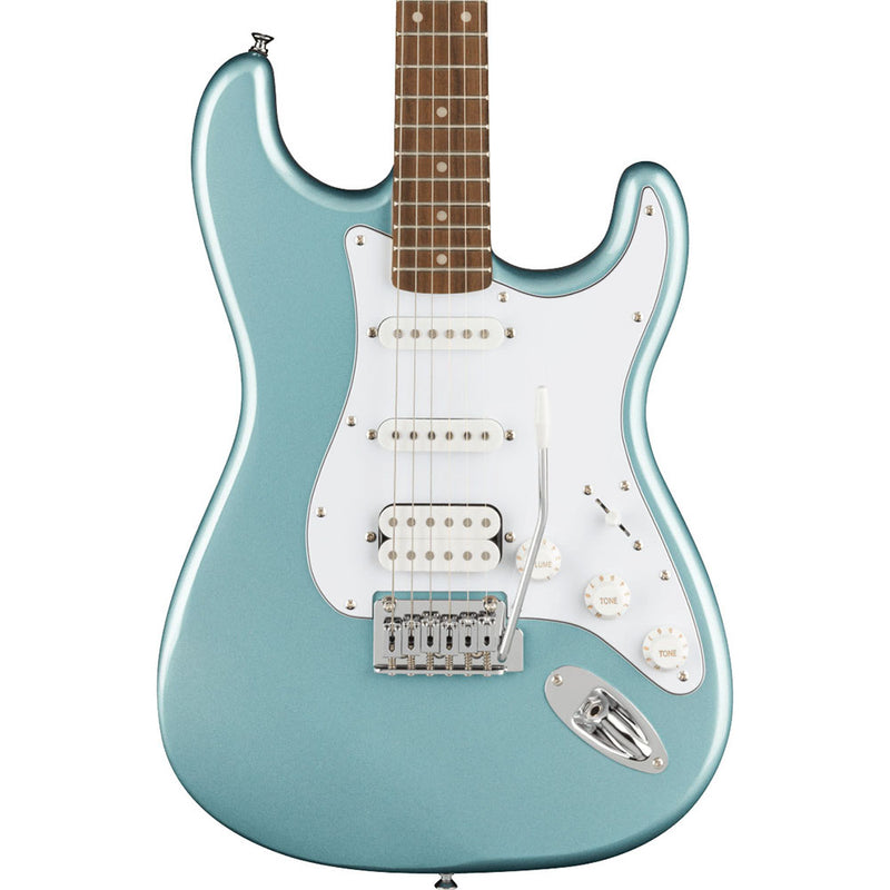 Squier FSR Affinity Series Stratocaster Electric Guitar HSS, Ice Blue Metallic Finish