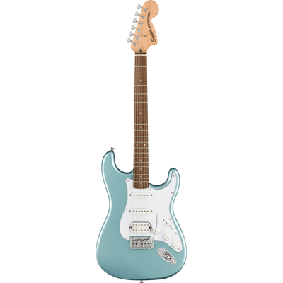 Squier FSR Affinity Series Stratocaster Electric Guitar HSS, Ice Blue Metallic Finish