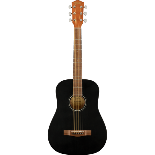 Fender FA-15 3/4 Scale Steel With Gig Bag, Walnut Fingerboard, Black Acoustic Guitar