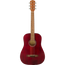 Fender FA-15 3/4 Scale Steel With Gig Bag, Walnut Fingerboard, Red Acoustic Guitar