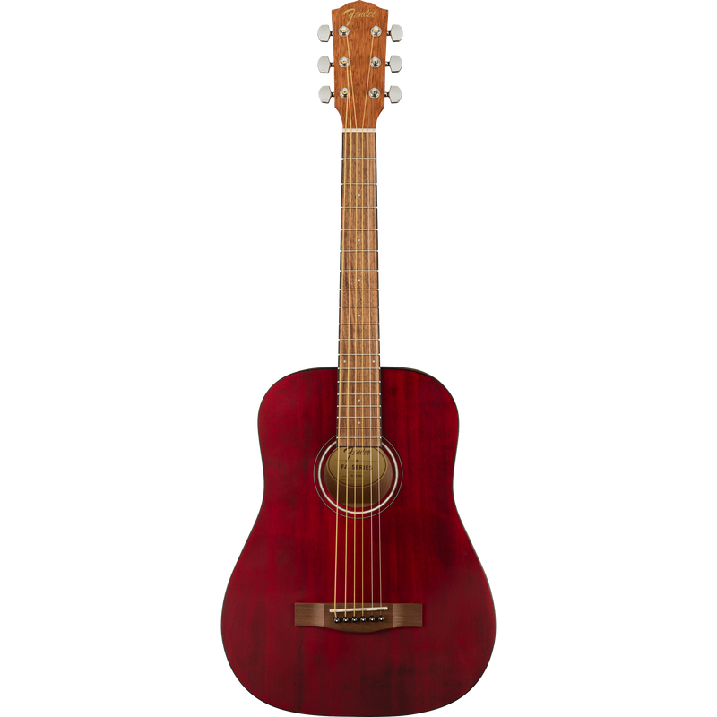 Fender FA-15 3/4 Scale Steel With Gig Bag, Walnut Fingerboard, Red Acoustic Guitar