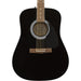 Fender FA-115 Dreadnought Pack, Black, Walnut Fingerboard Acoustic Guitar