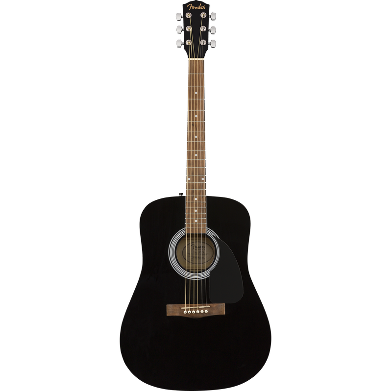 Fender FA-115 Dreadnought Pack, Black, Walnut Fingerboard Acoustic Guitar