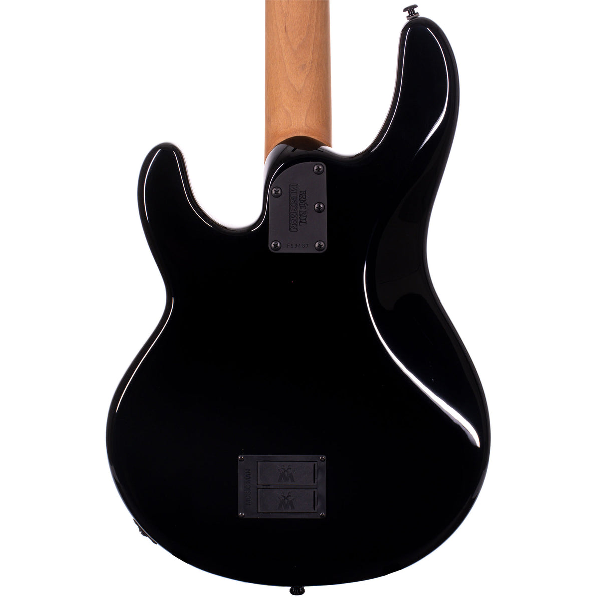 Music Man Stingray Special Bass Guitar, Roasted Maple Neck/Fingerboard, Black w/ Mono Bag