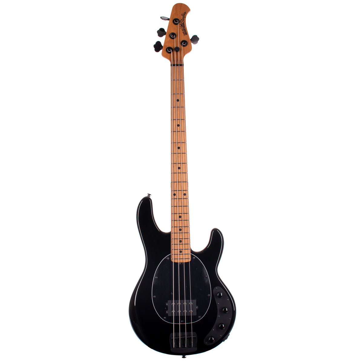 Music Man Stingray Special Bass Guitar, Roasted Maple Neck/Fingerboard, Black w/ Mono Bag