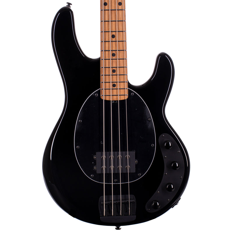Music Man Stingray Special Bass Guitar, Roasted Maple Neck/Fingerboard, Black w/ Mono Bag
