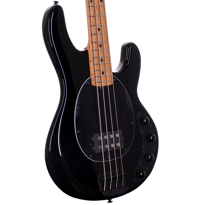 Music Man Stingray Special Bass Guitar, Roasted Maple Neck/Fingerboard, Black w/ Mono Bag