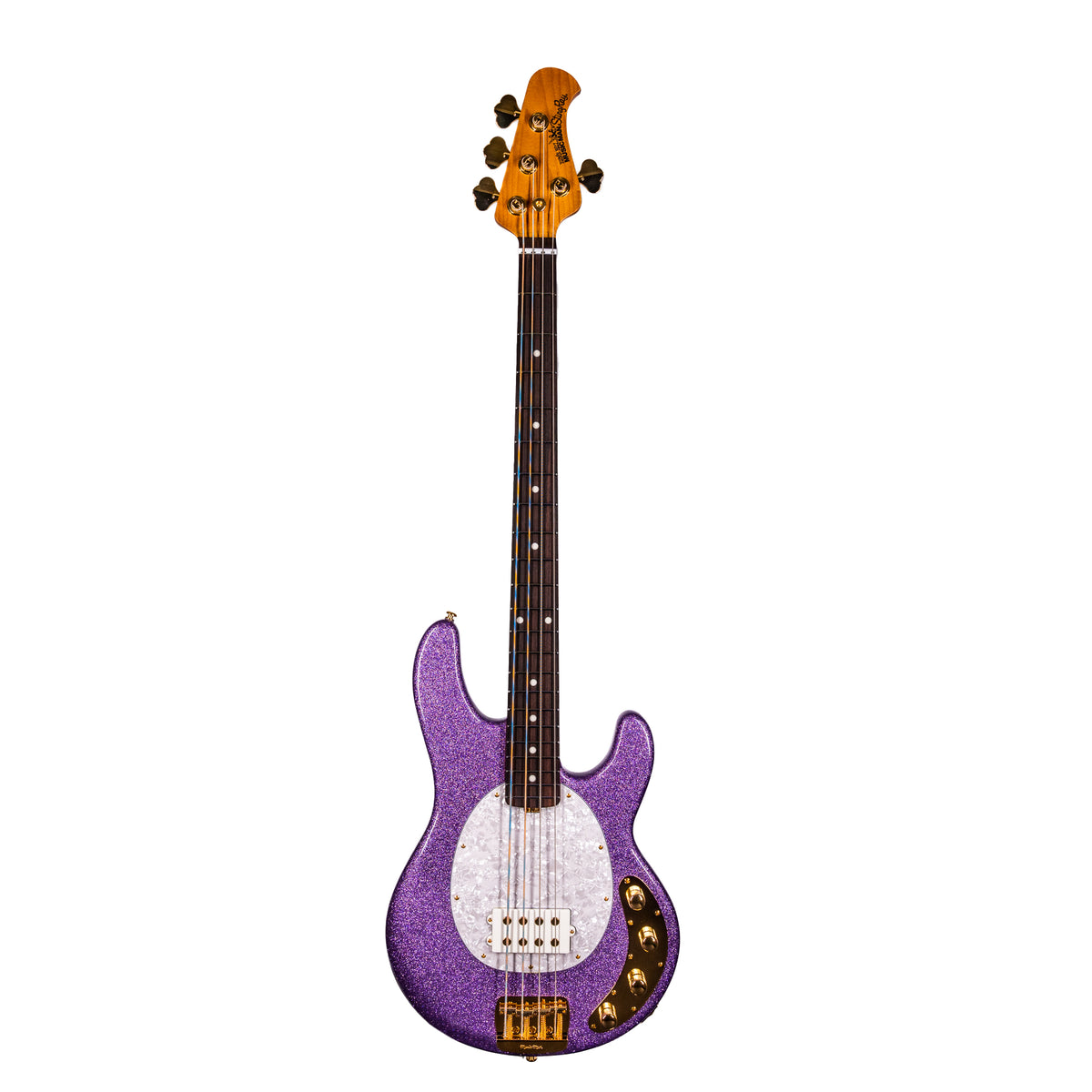 Music Man StingRay Special Bass Guitar, Roasted Maple Neck, Rosewood Fingerboard, Amethyst Sparkle