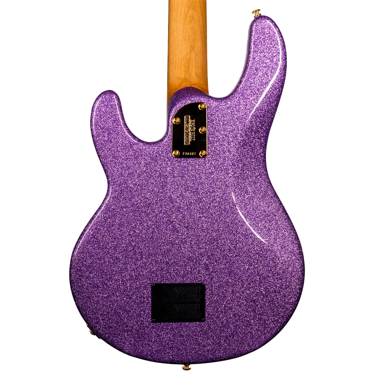 Music Man StingRay Special Bass Guitar, Roasted Maple Neck, Rosewood Fingerboard, Amethyst Sparkle