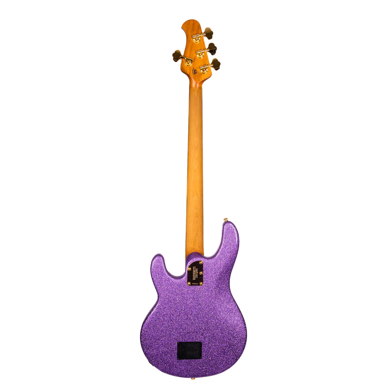 Music Man StingRay Special Bass Guitar, Roasted Maple Neck, Rosewood Fingerboard, Amethyst Sparkle
