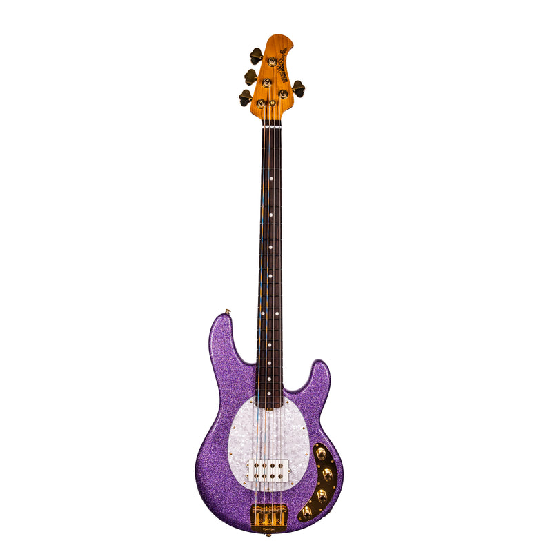 Music Man StingRay Special Bass Guitar, Roasted Maple Neck, Rosewood Fingerboard, Amethyst Sparkle