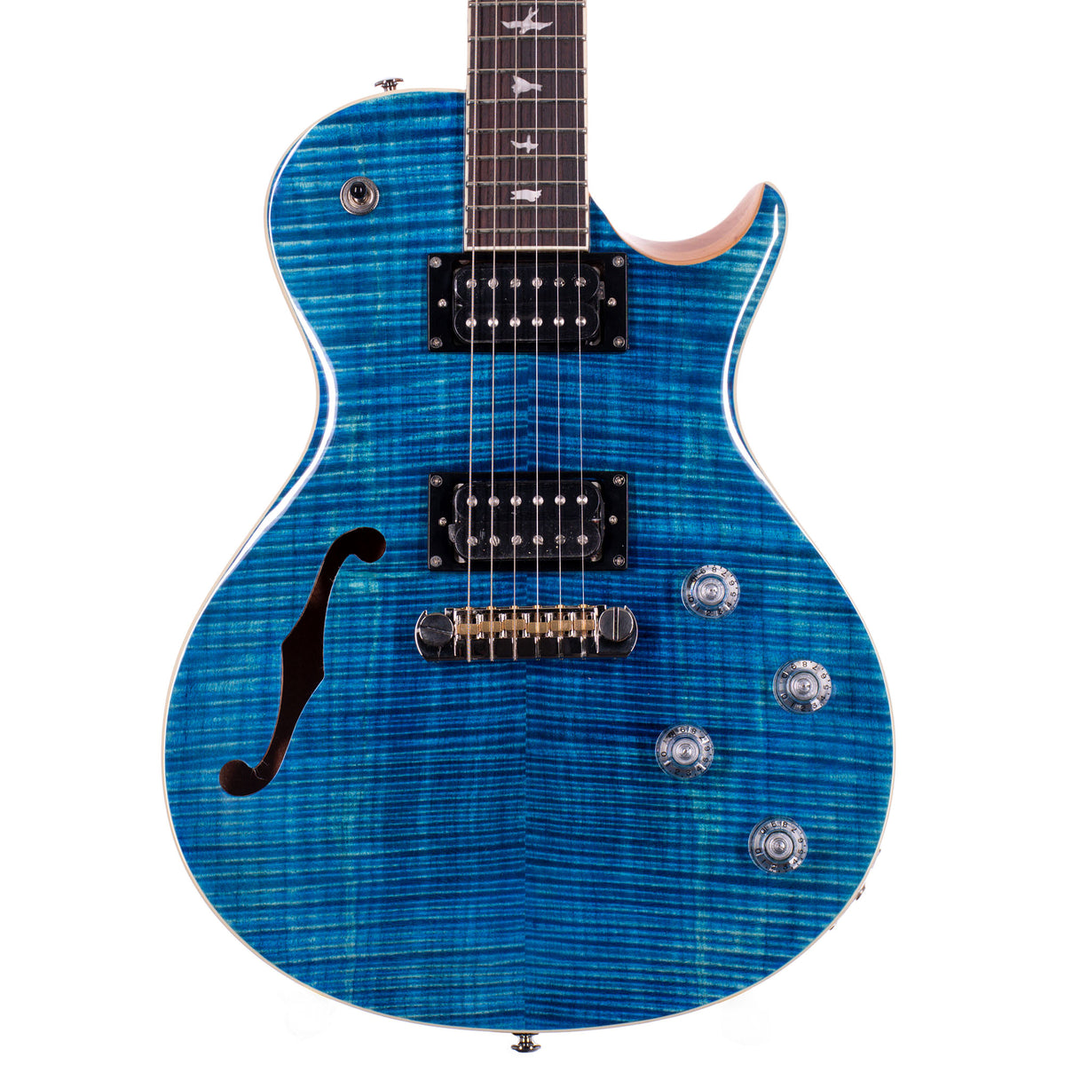 PRS SE Zach Myers 594 Semi-Hollow Electric Guitar, Myers Blue