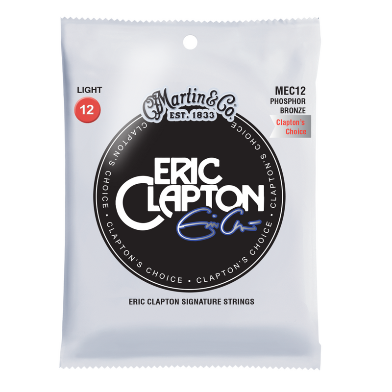 Martin 12-54 Light Clapton's Choice Phosphor Bronze Acoustic Guitar Strings
