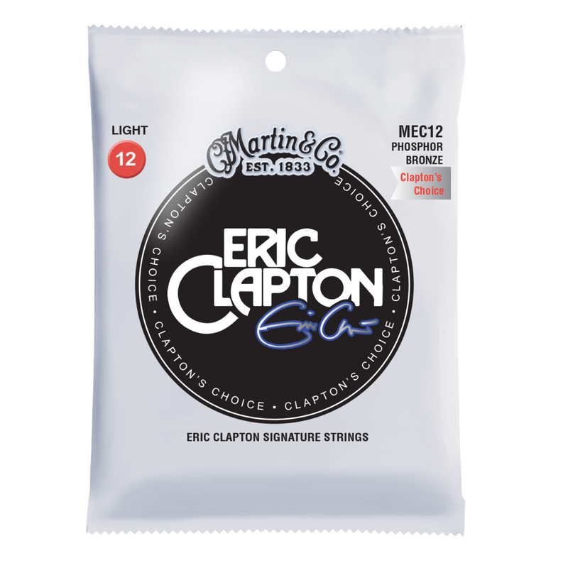 Martin Clapton's Choice Acoustic Guitar Strings, .12-.54 Light, Phosphor Bronze