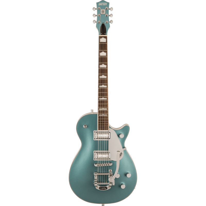 Gretsch G5230T-140 Electromatic Electric Guitar, 140th Double Platinum, Laurel, Two-Tone Stone Platinum/Pearl Platinum