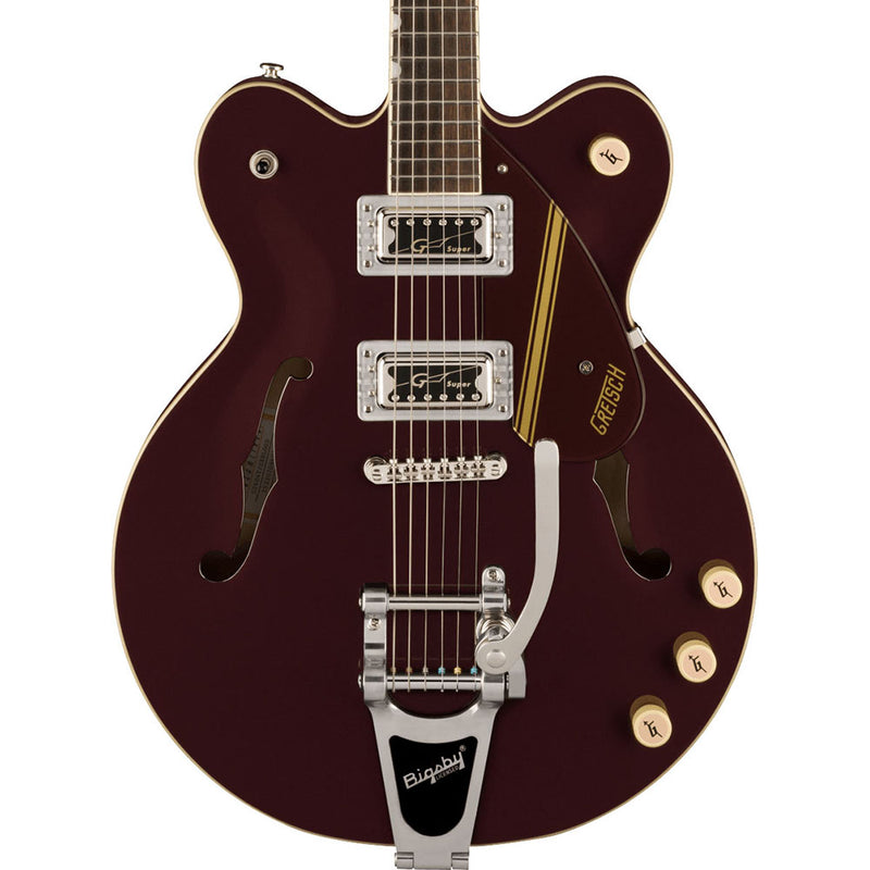 Gretsch G2604T Limited Edition Streamliner Rally II Electric Guitar, Laurel, Two-Tone Oxblood/Walnut Stain