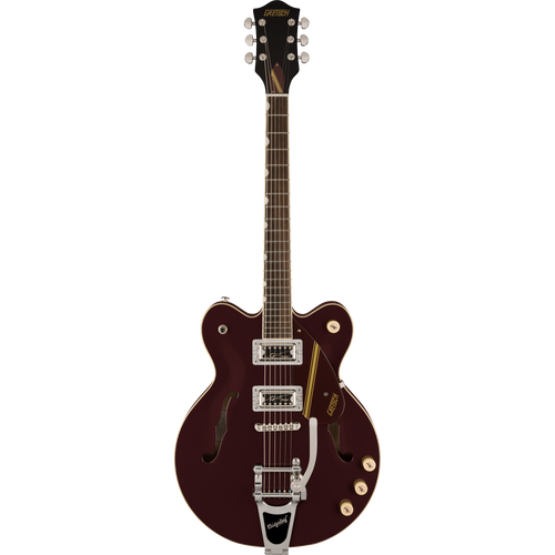 Gretsch G2604T Limited Edition Streamliner Rally II Electric Guitar, Laurel, Two-Tone Oxblood/Walnut Stain