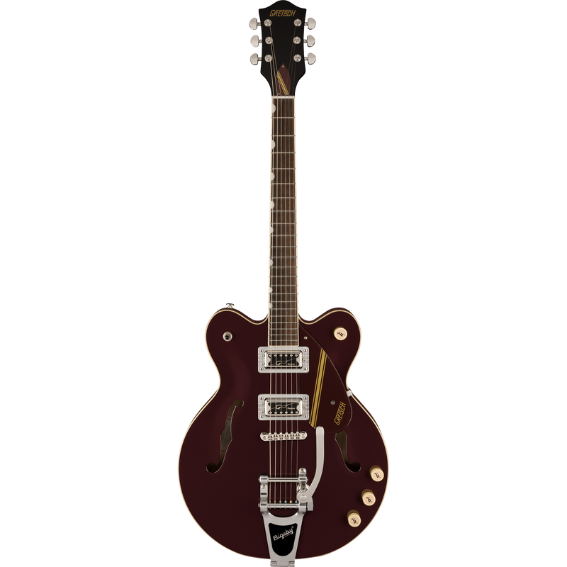 Gretsch G2604T Limited Edition Streamliner Rally II Electric Guitar, Laurel, Two-Tone Oxblood/Walnut Stain