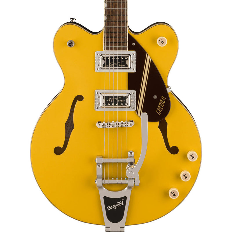 Gretsch G2604T Limited Edition Streamliner Rally II Electric Guitar, Laurel, Two-Tone Bamboo Yellow/Copper Metallic