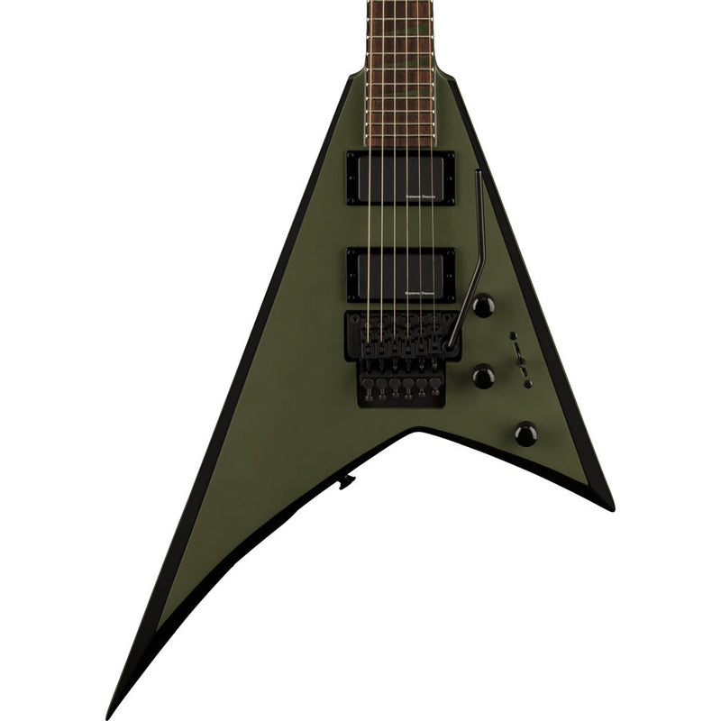 Jackson X Series Rhoads RRX24 Electric Guitar, Laurel, Matte Army Drab With Black Bevels