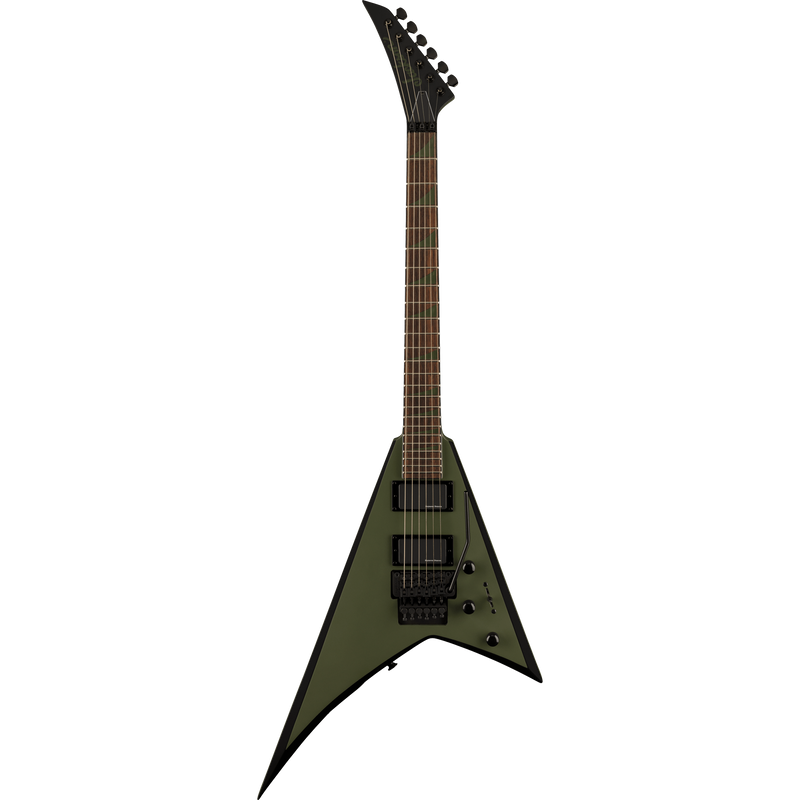 Jackson X Series Rhoads RRX24 Electric Guitar, Laurel, Matte Army Drab With Black Bevels