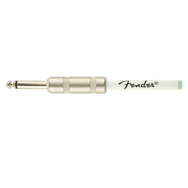 Fender 30’ Original Series Coil Cable, Straight/Angle, Seafoam Green Cable