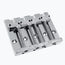 AllParts 4-String Grooved Omega Bass Bridge, Chrome