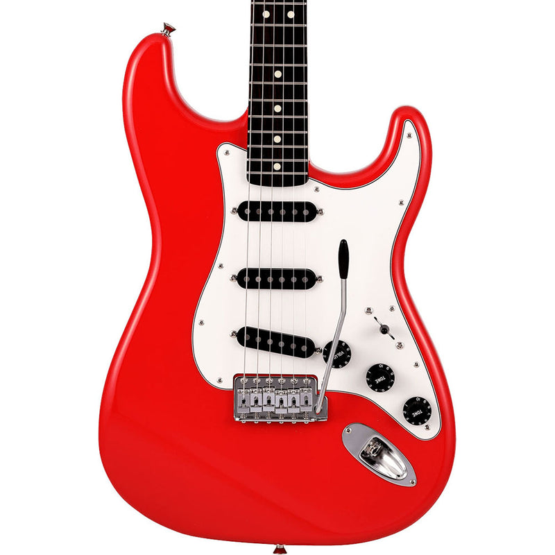 Fender Made In Japan Limited International Color Stratocaster Electric Guitar, Rosewood, Morocco Red
