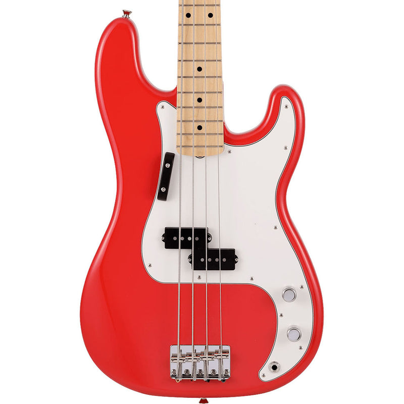 Fender Made In Japan Limited International Color Precision Bass Guitar, Maple, Morocco Red