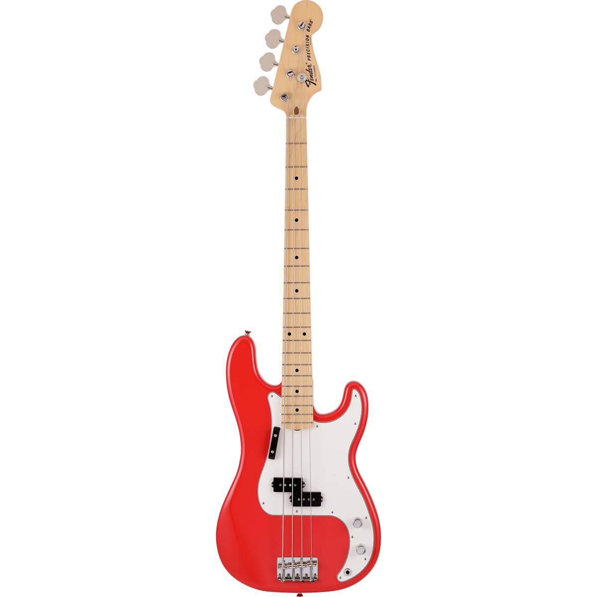 Fender Made In Japan Limited International Color Precision Bass Guitar, Maple, Morocco Red