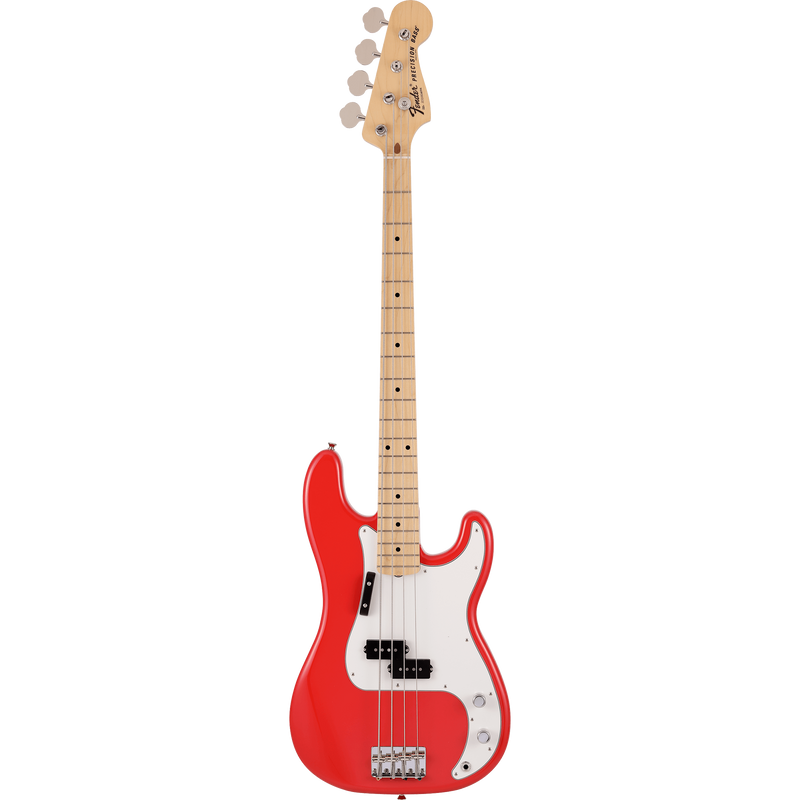 Fender Made In Japan Limited International Color Precision Bass Guitar, Maple, Morocco Red