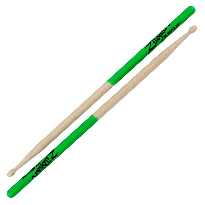 Zildjian 5A Maple Green Dip Drumsticks